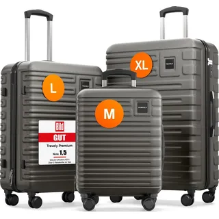Travely Koffer-Set 3-tlg. grau