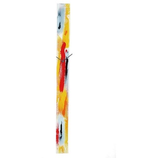 GILDE Wanduhr Glasart, Wanduhr, rechteckig, "Ancona", Glas, mehrfarbig groß H98cm