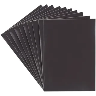 Ideen mit Herz Magnetbogen | Magnetplatten | selbstklebend | 0,6 mm stark | 10 Stück | ideal zur Aufbewahrung von Präge- & Stanzschablonen (Din A5)
