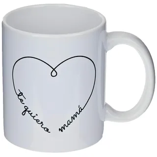 Mopec G471.1 Keramiktasse Te Ich liebe Mama Herz, Weiß, Einheitsgröße