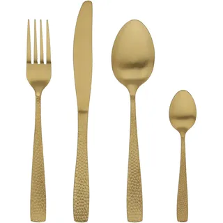 Tognana, 4-piece cutlery set Pauline, 18/0 stainless steel, Gold