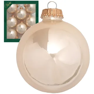 Krebs Glas Lauscha Christbaumkugeln, Beige, Glas, 7x7x7 cm, Dekoration, Weihnachtsdekoration, Weihnachtsbaumschmuck, Weihnachtskugeln