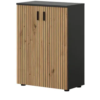 inn.furn Badkommode 60 x 81 x 30 cm Grau/Eiche