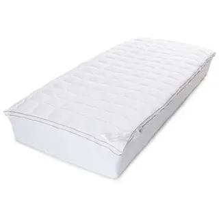 GOLDWOLKE Topper - Höhe 8cm Memory-Schaum inkl. Unterbett neue Füllung
