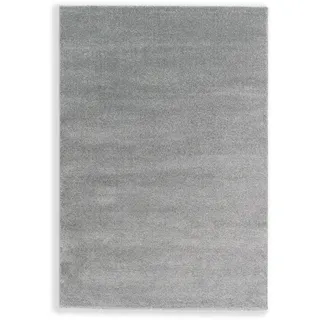 Schöner Wohnen Pure Hochflorteppich 133 x 190 cm Silber