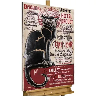 Kunstloft Metallbild, Schwarz, Rot, Textil, 3.6x90 cm, Bilder und Zubehör, Wandbilder, Metallbilder
