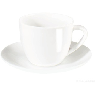 ASA ATABLE Cappuccino Tasse mit Untertasse - weiß - 250 ml