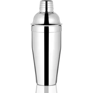 Etens® Cocktail Shaker [700 ml aus Edelstahl] - Cocktail Shaker mit integriertem Sieb & Messdeckel - Shaker Edelstahl für Zuhause & Barkeeper (Spülmaschinenfest)