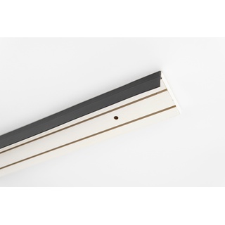 Gardinenschiene GARESA "Kunststoffschiene mit Blende" Gardinenstangen Gr. L: 390 cm, 2 läufig, schwarz Gardinenschienen
