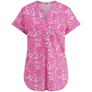 Bluse Rundhals-Ausschnitt Peter Hahn pink, 50