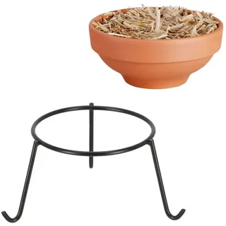 degawo Feuerschale Feuertopf Set 1 Schale 1 Ständer Garten Terrasse Balkon Deko, (Feuertopf Einsatz)