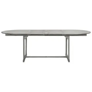 vidaXL Garten-Esstisch (160-240)x100x75 cm Massivholz Akazie Grau