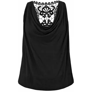 LASCANA Strandtop Schwarz 48/50