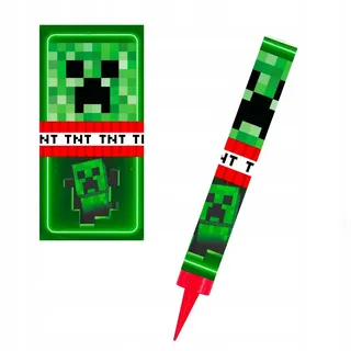 Minecraft Tortenstecker Tortenfontäne Grün Pixel 12cm Kuchenfontäne Party Hochzeit, (1-tlg)