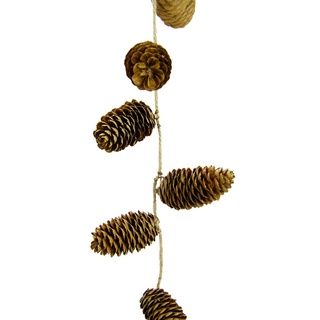 X-Mas Girlande, Braun, Naturmaterialien, 10x160 cm, Dekoration, Saisonartikel, Weihnachtsdekoration