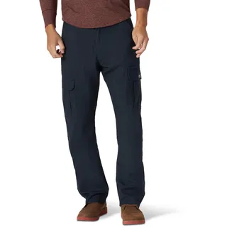 Wrangler Herren Jeans Cargo Pant, Relaxed Fit, Straight Leg, Navy, 36W / 34L
