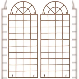 CLP Rankgitter Viva 2er Set 60 x 30 cm Antik Braun