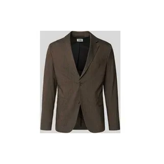 Slim Fit 2-Knopf-Sakko mit Pattentaschen Modell 'YAMES', Dunkelbraun, 54