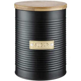 Typhoon OTTO COLLECTION Vorratsbehälter Zucker, Schwarz 1,4 l | Gr.: onesize