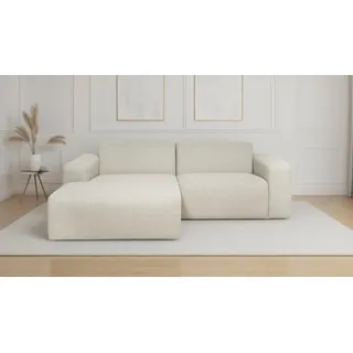Ecksofa OTTO HOME "Koa, 228 cm, L-Form, Modulsofa in Cord, Chenille, Struktur, Webstoff", beige, B:228cm H:88cm T:159cm, 62% Polypropylen, 32% Polyester, Sofas, Ecksofa, Designsofa, weicher Lounge-Sitzkomfort, Welleunterfederung, bodentief