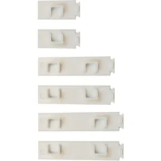 GARDUNA Gardinenschiene Enddeckel 1-läufig Ø 0 mm 0 cm Weiß