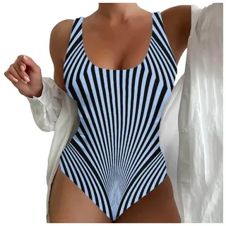 Bikini Damen Fransen Exklusive Bademode Damen BadeanzüGe FüR Dicke Damen Badeanzug Damen Marken Monokini Badeanzug Badeanzug Damen Bauch Kaschieren Latex Badeanzug Damen Badeanzug BüGel Shape - XXL