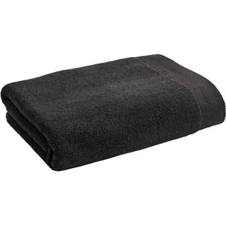 Badetuch CHRISTY "Luxe" Handtücher (Packung) Gr. B/L: 76 cm x 137 cm (2 St.), schwarz (black) Badetücher Luxushandtuch in Premium Qualität mit 730gm2, 76 x 137, 2er Set