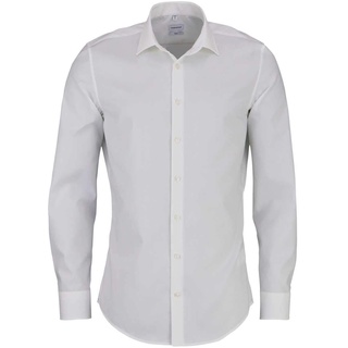 Seidensticker Herren, Hemd Slim Fit Bügelfrei Kent Langarm Business Shirt, Ecru, 40