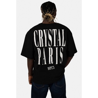 Crystal Paris Oversize-Shirt Face schwarz L