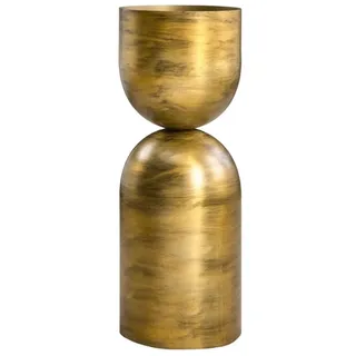 Invicta Interior Invicta SANDGLASS Bodenvase XL Eisen Schwarz, 70 cm, Ø 26 cm, Messing