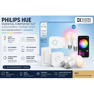 Philips LED-Lampe 2189472 8 W E27 RGBW 1 St.