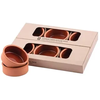 Aimee 18 x Güvec Sütlac Eintopf Tapasschalen Auflaufformen aus Ton grösse Klein