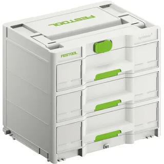 Festool Systainer Sortainer3 SYS3-SORT/3 M 337  grau 39,6 x 29,6 x 33,0 cm