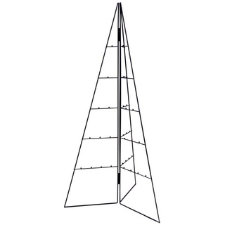 Spetebo Weihnachtskugelständer Metall Tannenbaum - 100 cm - Deko Aufsteller, mit 33 Haken um Weihnachtskugeln oder sonstigen Zierschmuck zu befestigen schwarz