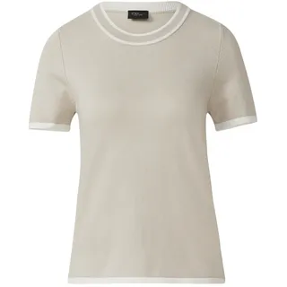 s.Oliver Strickpullover mit Kontrastdetails Beige 46