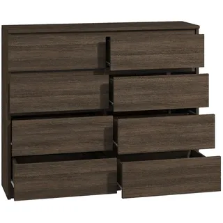 Kommode mit 8 Schubladen 140cm Sideboard Anrichte holz  wenge Modern