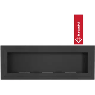 Kratki Wandkamin Bioethanol JULIET schwarz