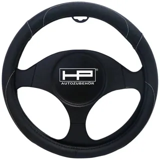 HP Autozubehör Lenkradbezug (Ø x H) 39cm x 4cm Polyurethan (PU) Schwarz 37 - 39cm