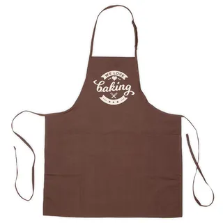 We love baking Backschürze Braun
