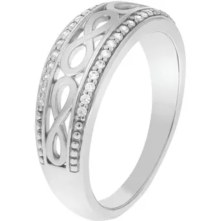 ZEEme Silber Ring 925 Silber Weiß Gr. 52