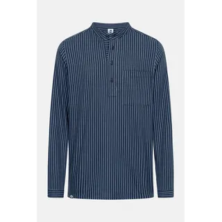 Hanseheld Fischerhemd Blau Breit Gestreift GOTS Organic