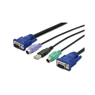 Digitus KVM Adapterkabel 3,00 m Schwarz