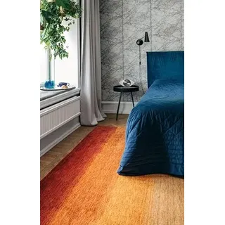 RugVista Gabbeh Rainbow Teppich, 160 x 230 cm, Rost | Rechteckig, Niedriger Stapel, Nur chemische Reinigung, Oeko-Tex 100, Wohnzimmer, Esszimmer, Schlafzimmer