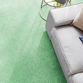 ANDIAMO Teppichboden "Velours Catania" Teppiche meliert, Breite 400 cm oder 500 cm, strapazierfähig & pflegeleicht Gr. B/L: 400 cm x 400 cm, 7,5 mm, 1 St., grün Teppichboden
