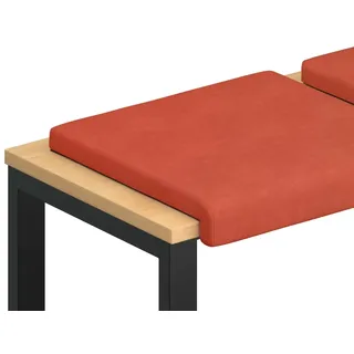 vidaXL Bankkissen 4 Pcs Cord 35 x 35 cm Rot/Orange