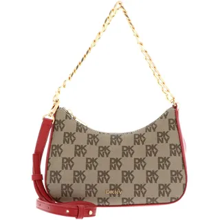 DKNY Jenna Demi Umhängetasche Synthetik Brown/Red