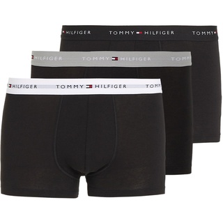 Tommy Hilfiger Herren 3er Pack Boxershorts Trunks Unterwäsche, Mehrfarbig (Grey Heather/Black/White), M