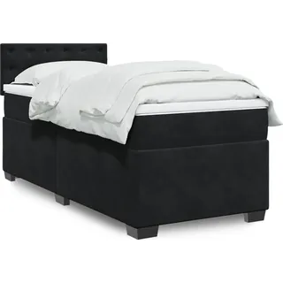 vidaXL Boxspringbett 100 x 200 cm Schwarz