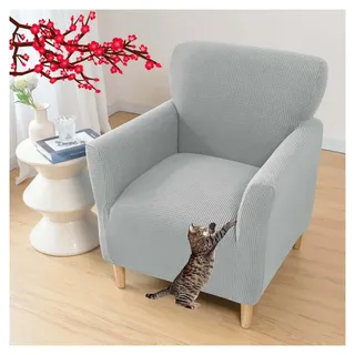 AQIGR Sesselbezug Stretch Sesselhusse, Sofaüberzug Clubsessel Sessel Bezug Cocktailsessel Armchair Sesselhussen mit Armlehne Hussen für Sessel für Eine Einfache Reinigung(A3)