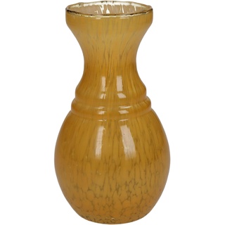 Vase (LBH 8x8x15 cm) LBH 8x8x15 cm gelb Blumenvase Blumengefäß - gelb